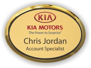 (image for) KIA Oval Executive Gold Badge (Logo A)