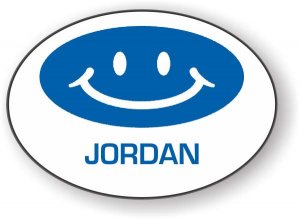 (image for) Kids Teeth White Oval Badge Blue Logo