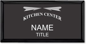(image for) Kitchen Center Executive Black Name Badge