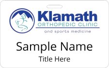(image for) Klamath Orthopedic Clinic ID Horizontal badge