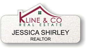 (image for) Kline and Company Real Estate White Shaped Badge