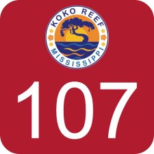 (image for) Koko Reef Home Owners 2'' X 2'' Red Badge