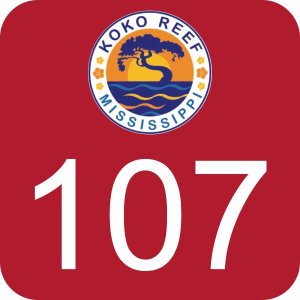 (image for) Koko Reef Home Owners 2\'\' X 2\'\' Red Badge