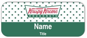 (image for) Krispy Kreme Doughnuts Standard White badge