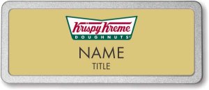 (image for) Krispy Kreme Gold Pebbled Frame Prestige Badge