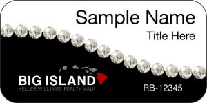 (image for) Keller Williams Big Island White/Black Swoosh Badge w/White Jewels