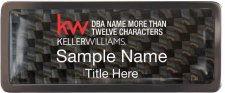 (image for) Keller Williams Realty Logo 5 Black Chrome Carbon Insert Badge