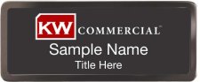 (image for) Keller Williams Commercial Black Chrome badge