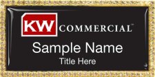 (image for) Keller Williams Commercial Gold Bling Black Badge