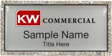 (image for) Keller Williams Commercial Silver Bling Badge