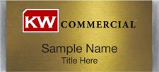 (image for) Keller Williams Commercial Large Silver Meridian Gold Badge