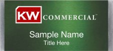 (image for) Keller Williams Commercial Large Silver Meridian Green Badge