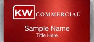 (image for) Keller Williams Commercial Large Silver Meridian Red Badge
