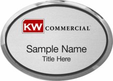 (image for) Keller Williams Commercial Silver Oval Executive Badge