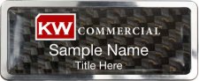 (image for) Keller Williams Commercial Prestige Carbon Insert Badge