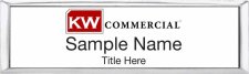 (image for) Keller Williams GPS Small Silver Executive White Badge