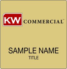 (image for) Keller Williams Commercial Gold Square Badge