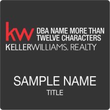 (image for) Keller Williams Realty Logo 4 Black Square Badge