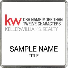 (image for) Keller Williams Realty Logo 4 White Square Executive Badge