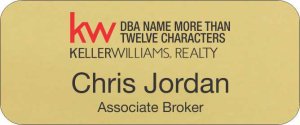 (image for) Keller Williams Realty Logo 4 Standard Gold Badge