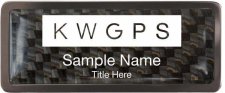 (image for) Keller Williams GPS Black Chrome Carbon Insert Badge