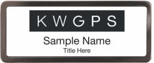 (image for) Keller Williams GPS Black Chrome badge