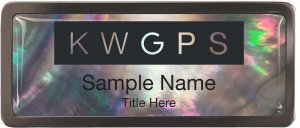 (image for) Keller Williams GPS Black Chrome Black Mother of Pearl Badge