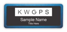 (image for) Keller Williams GPS Prestige Blue Anodized Badge