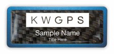 (image for) Keller Williams GPS Blue Anodized Frame Carbon Insert Badge