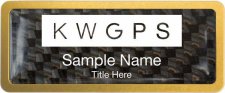 (image for) Keller Williams GPS Gold Anodized Frame Carbon Insert Badge