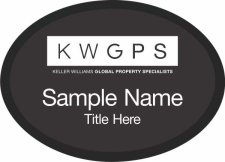 (image for) Keller Williams GPS Black Oval Executive Badge