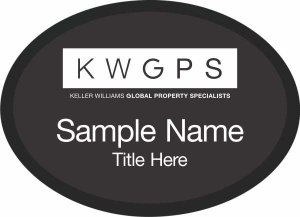 (image for) Keller Williams GPS Black Oval Executive Badge