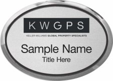 (image for) Keller Williams GPS Silver Oval Executive Badge