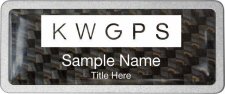 (image for) Keller Williams GPS Pebbled Prestige Carbon Insert Badge