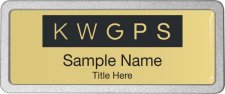 (image for) Keller Williams GPS Pebbled Prestige Gold Badge