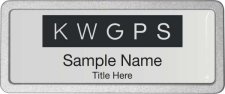 (image for) Keller Williams GPS Pebbled Prestige Silver Badge
