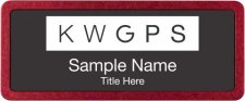 (image for) Keller Williams GPS Prestige Red Anodized Badge