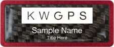 (image for) Keller Williams GPS Red Anodized Frame Carbon Insert Badge