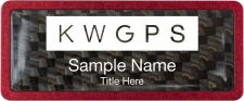 (image for) Keller Williams GPS Red Anodized Frame Carbon Insert Badge