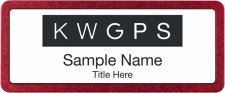 (image for) Keller Williams GPS Prestige Red Anodized Badge