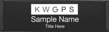 (image for) Keller Williams GPS Small Black Executive Badge