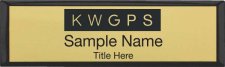 (image for) Keller Williams GPS Small Black Executive Gold Badge