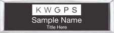 (image for) Keller Williams GPS Small Silver Executive Black Badge