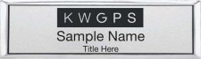 (image for) Keller Williams GPS Small Silver Executive Badge