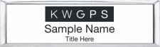 (image for) Keller Williams GPS Small Silver Executive White Badge