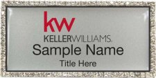 (image for) Keller Williams KW Silver Bling Silver Badge