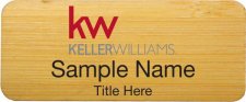(image for) Keller Williams KW Bamboo Badge
