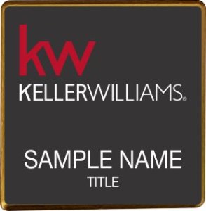 (image for) Keller Williams KW Gold Square Executive Black Badge