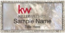 (image for) Keller Williams KW Silver Bling White Pearl Badge