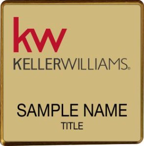 (image for) Keller Williams KW Gold Square Executive Gold Badge